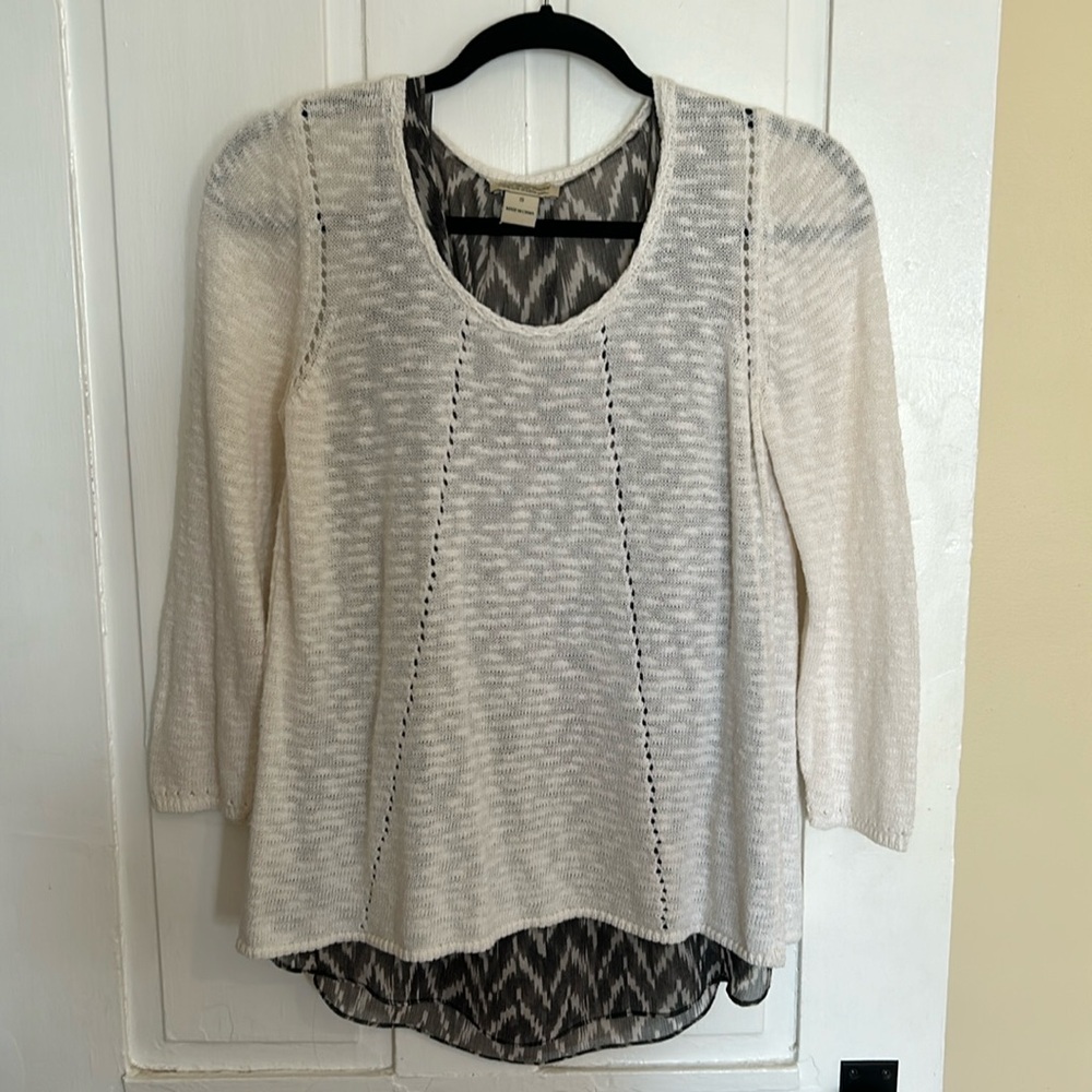 Lucky Brand small 3/4 sleeved sweater